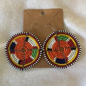 African Masai Hand Beaded Earrings
Never worn